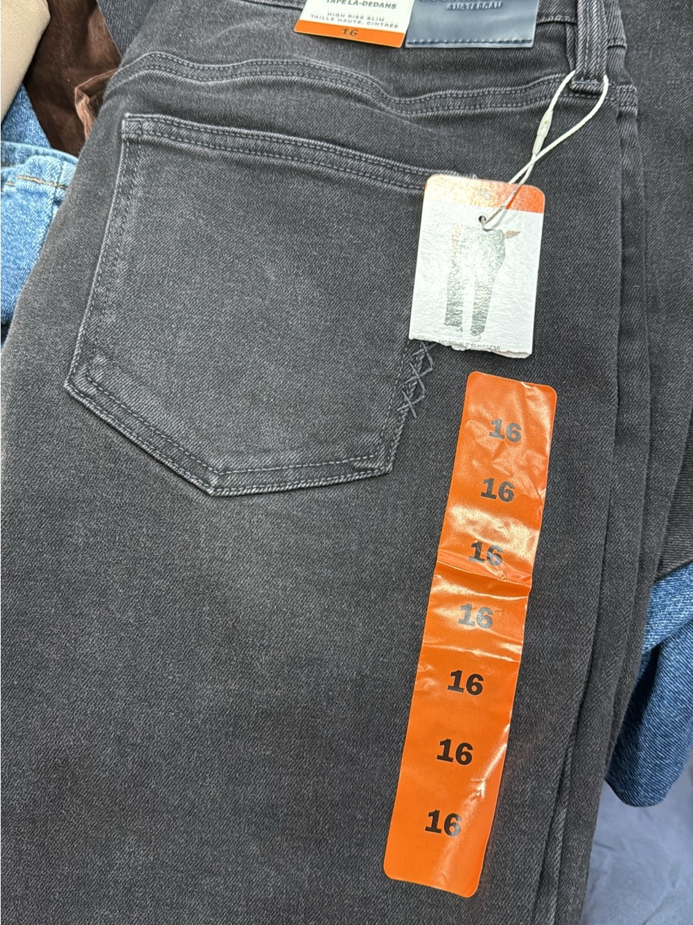 Scotch & Soda Women's Straight Jeans in Dark Gray